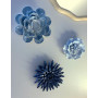 Décoration murale Fleur Bleu Marine 20 cm, Emdé