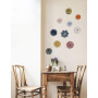 Décoration murale Fleur Orange 13 cm, Emdé
