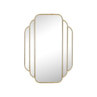 Miroir Art Déco métal doré 60 x 85 cm, Emdé