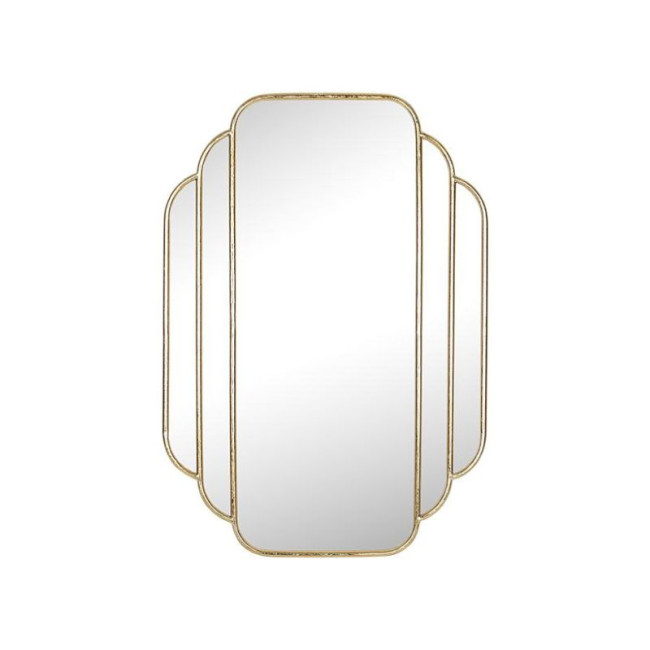 Miroir Art Déco métal doré 60 x 85 cm, Emdé