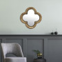 Miroir Trèfle métal doré 66 cm, Emdé