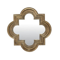 Miroir Design métal doré 69 cm, Emdé