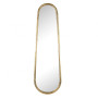 Miroir long métal doré 30 x 100 cm, Emdé
