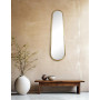 Miroir long métal doré 30 x 100 cm, Emdé