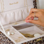 Boîte à Bijoux Denise Velours Léopard, Maison Scarlett
