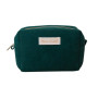 Trousse de toilette Charlotte Velours Côtelé Vert, Maison Scarlett