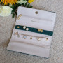 Pochette à bijoux Catherine Velours Côtelé Vert, Maison Scarlett