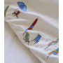 Drap plat brodé Plein Soleil, Sylvie Thiriez