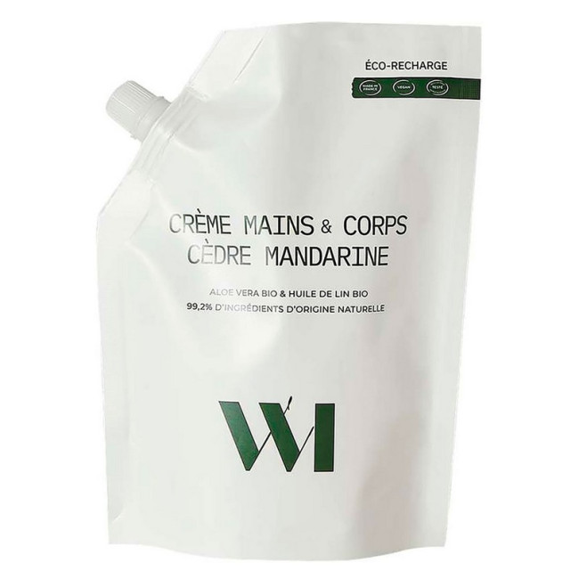 Recharge Crème Mains et Corps Cèdre & Mandarine, What Matters