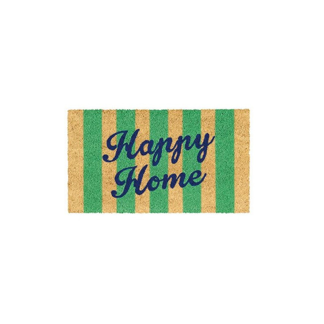 Paillasson coco/pvc Happy Home Rayure, Derrière la porte