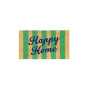 Paillasson coco/pvc Happy Home Rayure, Derrière la porte