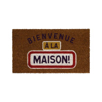 Paillasson coco/pvc Bienvenue à La Maison, Derrière la porte