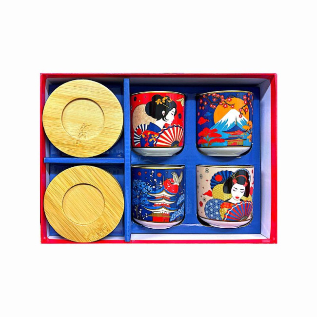 Coffret de 4 tasses à café 11cl Tokyo, Easy Life