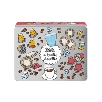 Boîte à Dosettes de Café Zinc, Derrière la porte