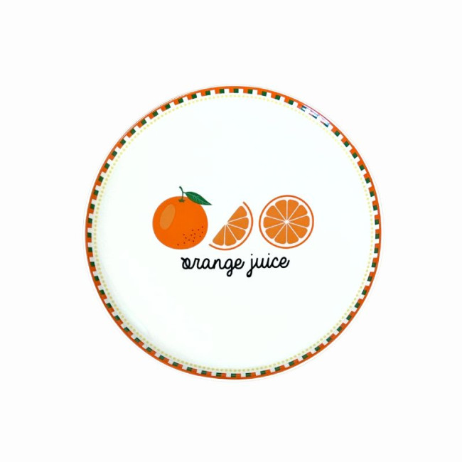 Coffret 2 assiettes dessert Orange Life, Easy Life