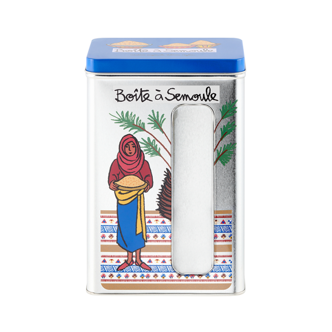 Boîte à fenêtre Semoule Mille et Une Nuit, Derrière la porte