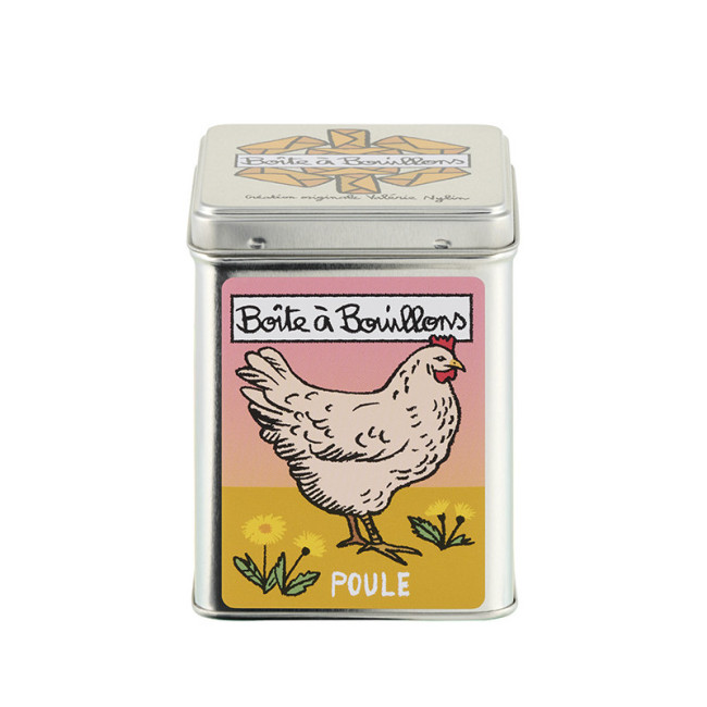 Boîte à Bouillons Poule Vintage, Derrière la porte
