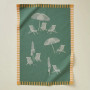 Torchon jacquard Plein Soleil Vert, Sylvie Thiriez