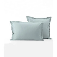 Taie d'oreiller Percale Bleu givré, Sylvie Thiriez