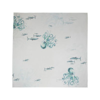 Nappe Octopode Turquoise, Côté Table