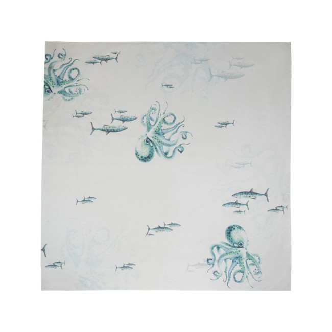 Nappe Octopode Turquoise, Côté Table