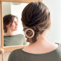 Barrette Ronde Rose Dragée, Bachca