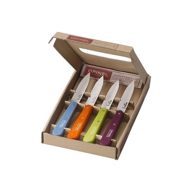 Coffret 4 couteaux d'office acidulés, Opinel