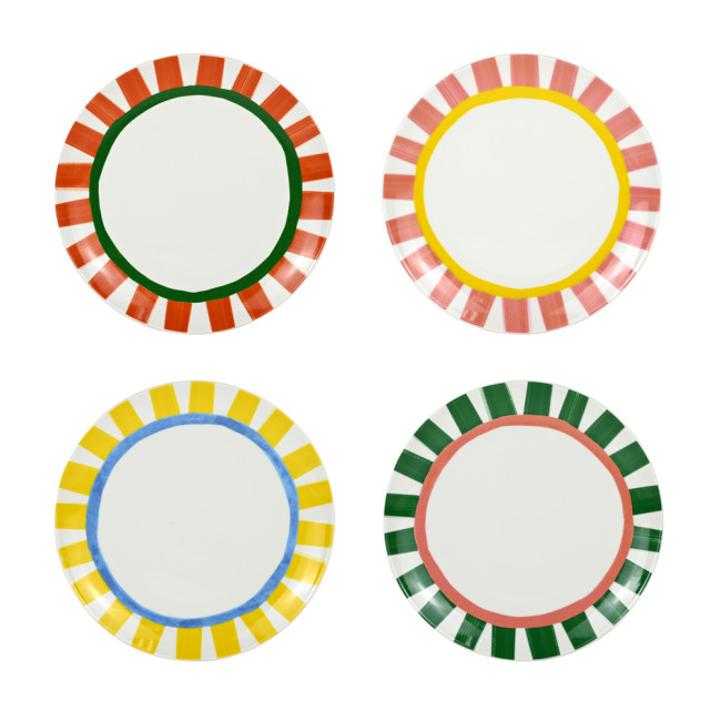 Set de 4 Assiettes Plates Dolce Vita, Table Passion
