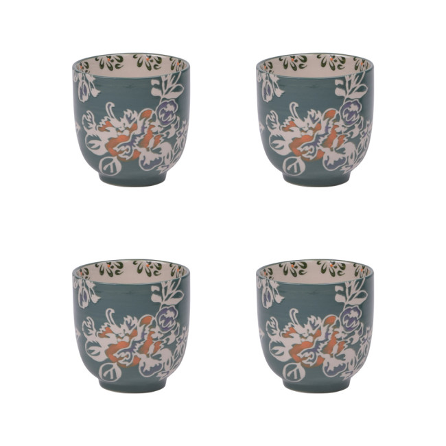 Coffret 4 Gobelets 7 cm Faustine, Table Passion
