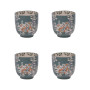 Coffret 4 Gobelets 7 cm Faustine, Table Passion