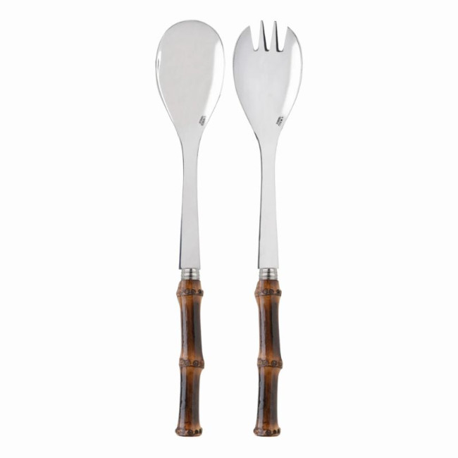 Couverts à salade Panda Bambou foncé, Sabre Paris