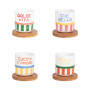 Coffret 4 Tasses 15 cl et sous-tasses Dolce Vita, Table Passion
