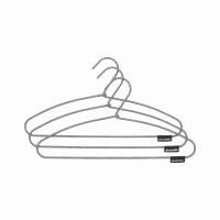 Set de 3 cintres Soft Touch Black/White, Brabantia