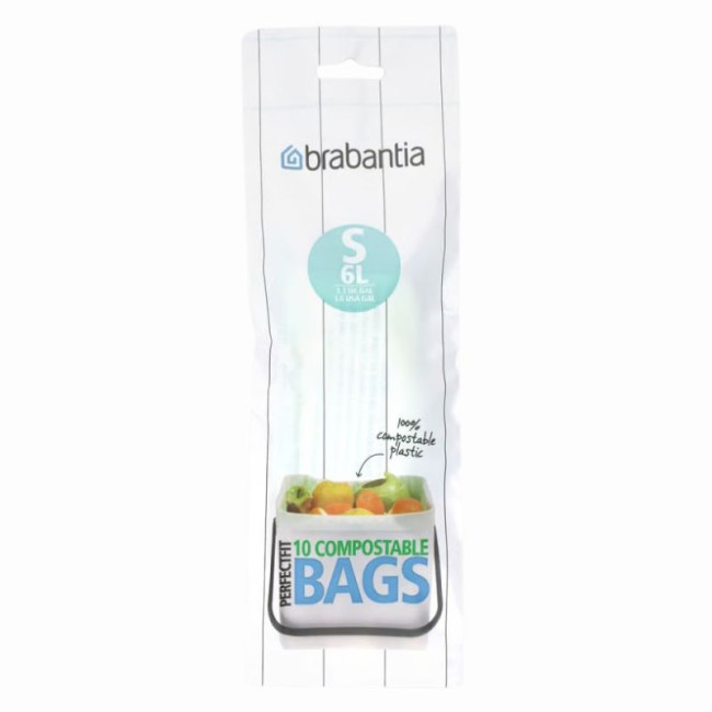 Sacs poubelle compostables S 6 L, Brabantia