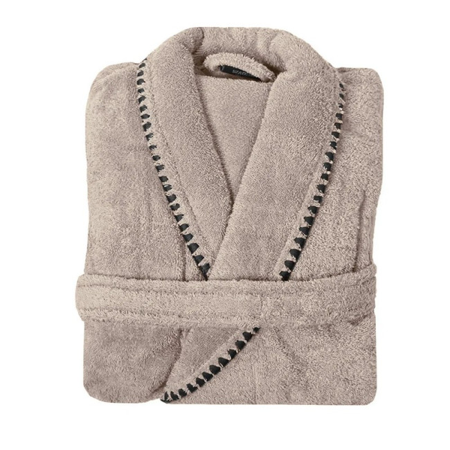 Peignoir Mixte Col Châle CASA BORGO Sable, Sensei
