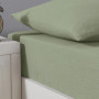 Drap Housse Loft Sauge en gaze de coton, Sensei