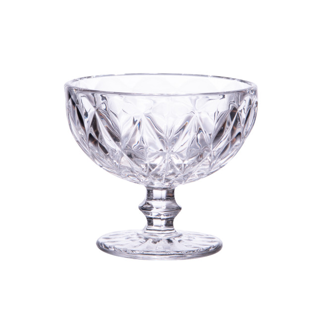 Coffret 6 Coupes à Glace 35 cl Diamond Transparent, Trend'Up