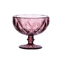 Coffret 6 Coupes à Glace 35 cl Diamond Rose, Trend'Up