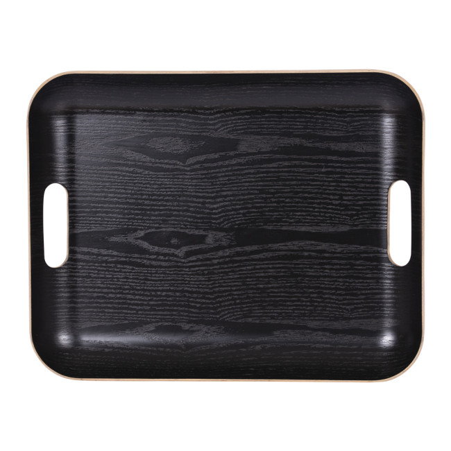 Plateau Rectangle Classic 45 x 36 cm Noir, Table Passion