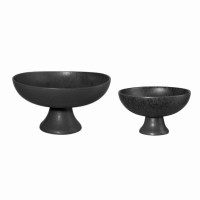 Coupe sur pied Grande Nero Black Iron, Asa Selection
