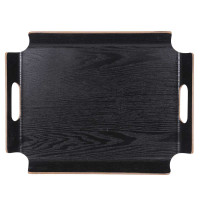 Plateau Rectangle No Angle 44.5 x 33.5 cm Noir, Table Passion