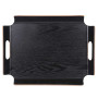 Plateau Rectangle No Angle 44.5 x 33.5 cm Noir, Table Passion