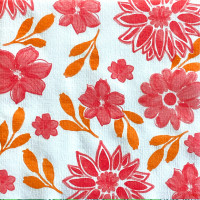 Serviettes en papier Maxi Fleur Rouge, Françoise PAVIOT