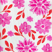 Serviettes en papier Cocktail Maxi Fleur Rose, Françoise PAVIOT