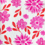 Serviettes en papier Cocktail Maxi Fleur Rose, Françoise PAVIOT
