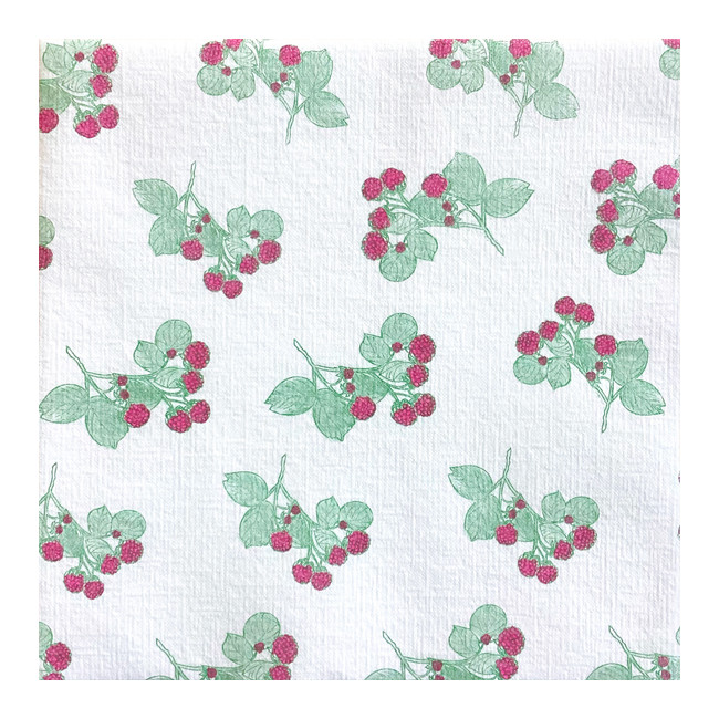 Serviettes en papier Framboise, Françoise PAVIOT