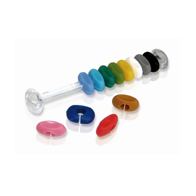 Set de 12 Marque-verres en silicone, Vin bouquet