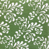 Serviettes en papier Arabesque Olive, Françoise PAVIOT