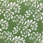 Serviettes en papier Arabesque Olive, Françoise PAVIOT
