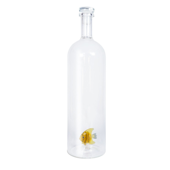 Bouteille en verre 1.2L Poisson Jaune, WD Lifestyle